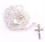 RÓŻANIEC z kamienia naturalnego - kryształ górski