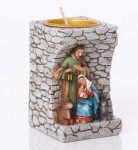Szopka Boże Narodzenie -  Święta Rodzina świecznik 3