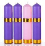 Zestaw świec adwentowych - 20 cm 