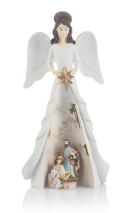 SZOPKA BOŻONARODZENIOWA - Święta Rodzina Anioł LED