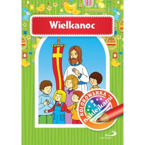 Wielkanoc Kolorowanka z naklejkami