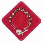 Bransoletka ze szkła weneckiego Św. Rita