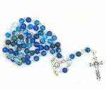Różaniec - agat niebieski  (0,6)