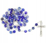 Różaniec agat - granatowy